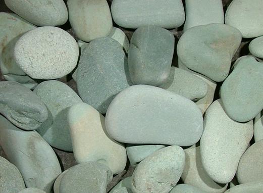 Green Beach Pebbles 1 - 2 inch